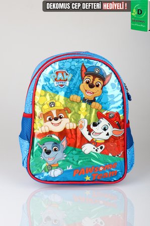 x Dekomus Lisanslı Paw Patrol Pawsome Squad 35 Cm Küçük Boy Anaokul Çantası 