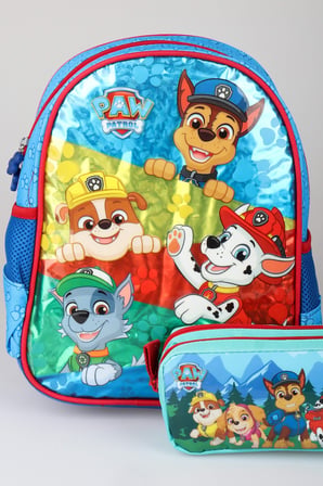 x Dekomus Lisanslı Paw Patrol Pawsome Squad 35 Cm Küçük Boy Anaokul Çantası ve Kalem Çantası Seti