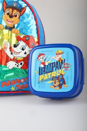 x Dekomus Lisanslı Paw Patrol Pawsome Squad 35 Cm Küçük Boy Anaokul Çantası,Beslenme Kabı ve 500 ML Matara Seti