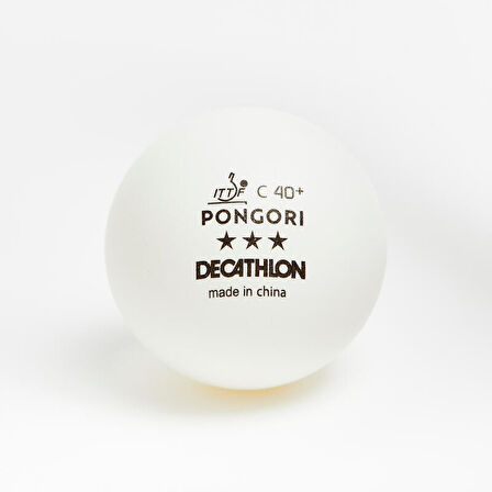 Masa Tenisi Topu - 3*  X4'lü - Beyaz - 900C