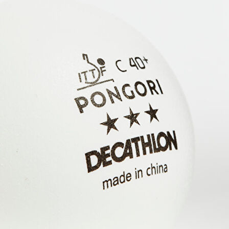 Masa Tenisi Topu - 3*  X4'lü - Beyaz - 900C