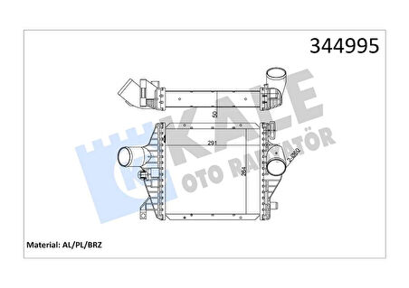 TURBOSARJ RADYATORU MERCEDES VITO W638 1997-2003 A6385012901