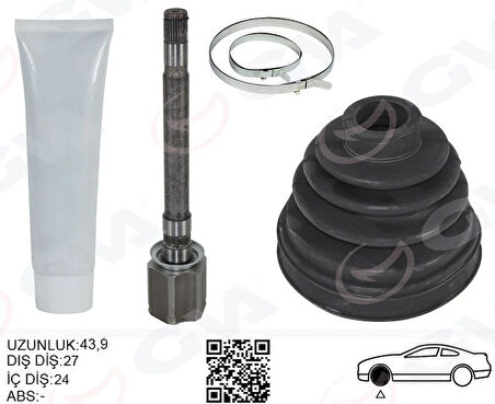 AKS MILI ÖN SAĞ DISCOVERY 3 L319 DISCOVERY 4 L319 R.R SPORT 1 L320 455MM TDB500100 LR047294 LR072070