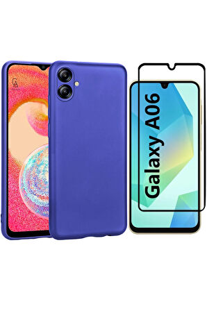 Samsung Galaxy A06 ile Uyumlu Telefon Kılıfı ve 5d Tam Kaplayan Cam Ekran Koruyucu