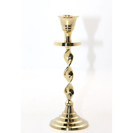 Tekli Pirinç Şamdan Model 2 