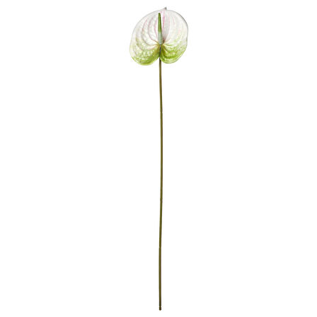 Yapay çiçek, beyaz, 66 cm, anthurium, iç-dış mekan