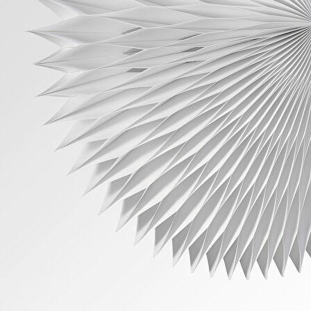 Abajur başlığı, beyaz, 52 cm