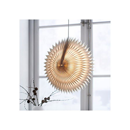 Abajur başlığı, beyaz, 52 cm