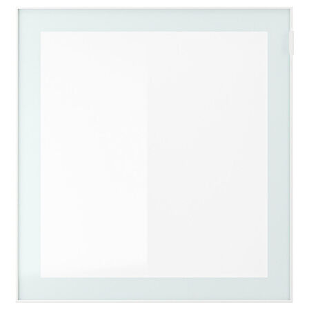 Tv ünitesi, beyaz-parlak cila-bej, 240x42x129 cm, SELSVIKEN/GLASSVIK, çıt çıt raylı