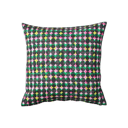 Kırlent kılıfı, pembe-yeşil, 50x50 cm