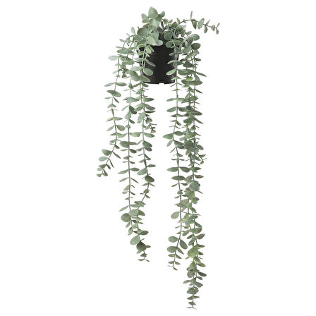 Yapay bitki, yeşil, 9 cm, okaliptüs, iç/dış mekan
