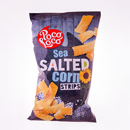 Poco Loco Sea Salted Corn Strips 200 Gr