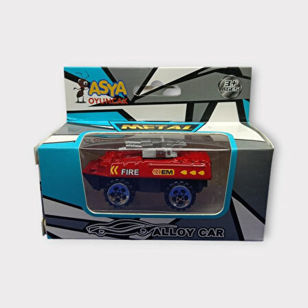 Küçük Metal İtfaiye Araçları 7 Cm - Panzer