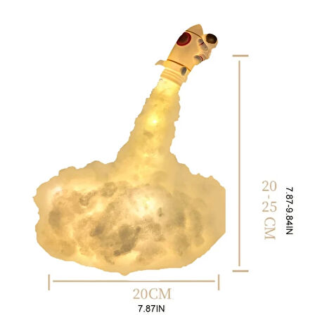 Uçan Astronot Tasarımlı Gece Lambası