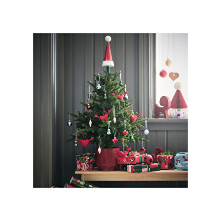 Seramik saksı, kırmızı, 15 cm, iç-dış mekan