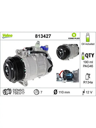 KLIMA KOMPRESORU X164 0912 W203 0307 C219 0510 W211 0508 W163 0105 W251 0612 W221 0513 VITO W