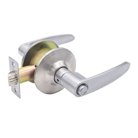 Vectis Kollu Topuzlu Kilit - Amerikan Tipi Otel Kilidi - Saten (Eski Topuzlu Kilit Yerine Uyumlu)