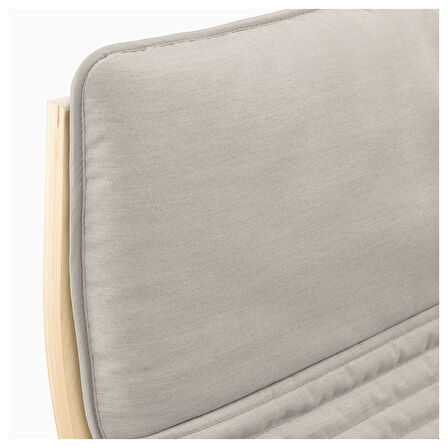 Sallanan koltuk ve ayak uzatma taburesi, knisa açık bej-huş