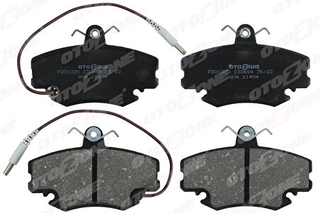 ÖN BALATA FİŞLİ RENAULT R9-R19-R21-CLIO I-2-MEGANE 1-TWINGO-LOGAN-SANDERO-SOLENZA GDB 400 7711130071 7701204833 WVA21404