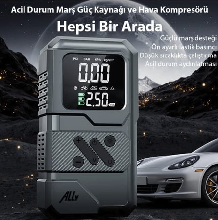 Turbo akü takviye cihazı ve araba lastik kompresörü Fiat doblo egea marea linea için