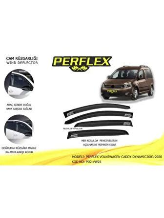 CAM RUZGARLIGI MUGEN TIP 2 PARCA CADDY DYNAMIC 2003-2020