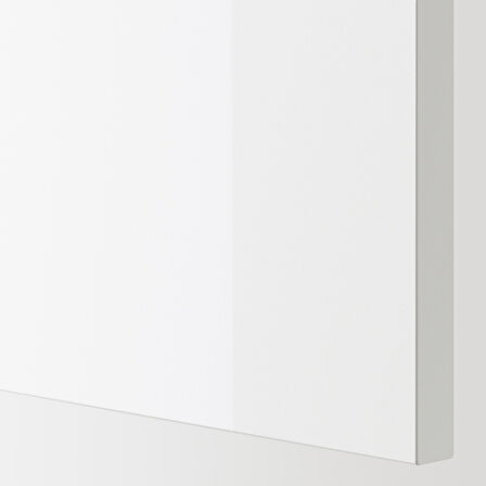 Çamaşır odası ve mutfak için dolap kombinasyonu, beyaz-parlak cila beyaz, 60x60x75 cm