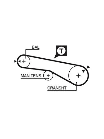TRIGER KAYISI (065x127) HYUNDAI SONATO 2.0 16V (91 98) KIA MITSUBISHI L200 L300 CHERY CT1109