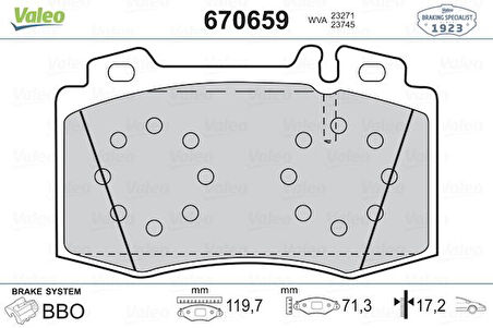 FREN BALATASI ON MERCEDES W203 S203 C209 C219 W211 W220 AMG SPOR TIP A0064201220