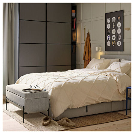 Depolama alanlı bank, viarp Bej-kahverengi, 103 cm