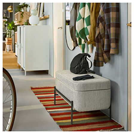 Depolama alanlı bank, viarp Bej-kahverengi, 103 cm