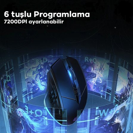 Gaming Oyuncu Mouse Rgb 6 Tuşlu sessiz ultra hassas oyuncu faresi kablolu