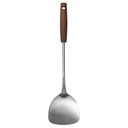 Spatula, paslanmaz çelik-ceviz, 37 cm