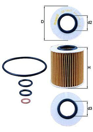 YAG FILTRESI BMW N43 N45 N46 E81 E82 E87 E88 E46 E90 E91 E92 E93 E60 E61 E84 E83 E85 11427508969