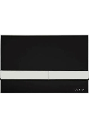 Vitra Select 740-1101 Kumanda Paneli, Siyah-Krom Buton