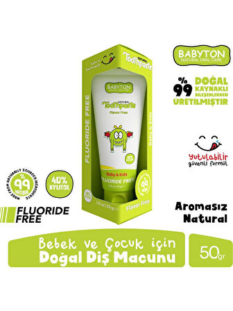 Babyton Organik Diş Macunu Natural 50gr