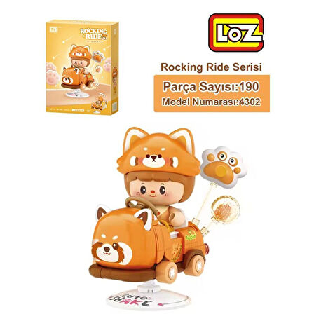 LZ-4302 LOZ KIRMIZI AYI SALLANMA SÜRÜŞÜ 190 PARÇA BLOCK OYUNCAK