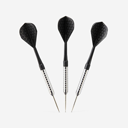 T100 CANAVERAL DART OKU - 3'LÜ - SİYAH - ÇELİK UÇ