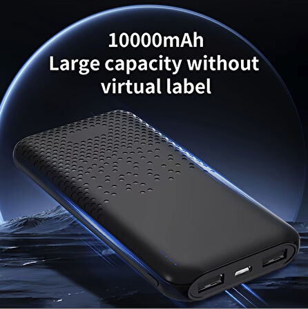 Ultra Hızlı Şarj 3 çıkışlı Akım Sıcaklık Korumalı Powerbank şarj cihazı telefon tablet uyumlu 22.5w 10.000 Mah