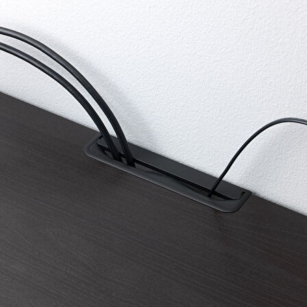 Tv sehpası, venge-kahverengi meşe kaplama, 180x42x38 cm, BJORKOVIKEN