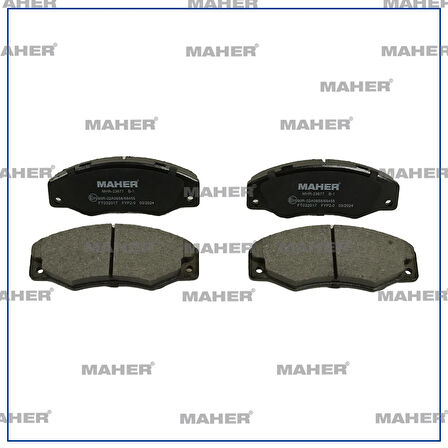 FREN BALATA R21 1986-1993 CONCORDE 2.0 ÖN FİŞLİ 17.00MM 7701202481