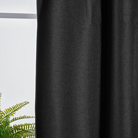 Karartma perde/2 kanat, antrasit, 145x300 cm