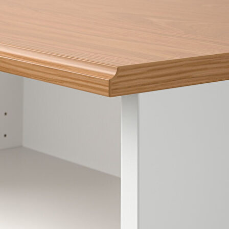 Tv sehpası, beyaz, 118x38x60 cm