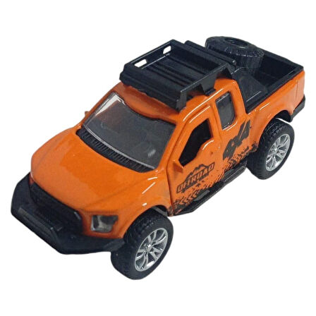 Çek Bırak Metal Arazi Aracı 13 cm - Turuncu