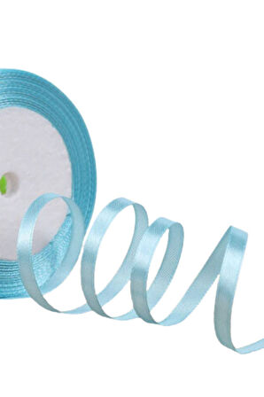 Saten Kurdele 6 mm Mint 5 Metre