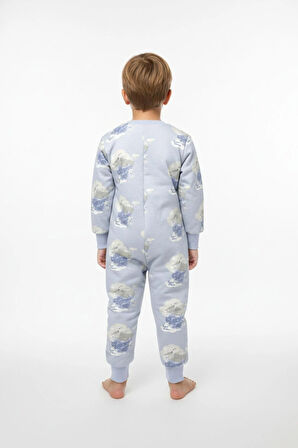 Erkek Çocuk Elyaf Dolgulu Premium Kalite 2 Tog Desenli Uyku Tulumu