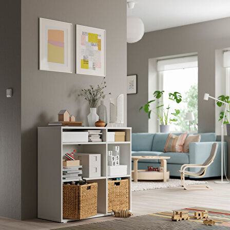 Açık dolap, beyaz, 95x37x90 cm