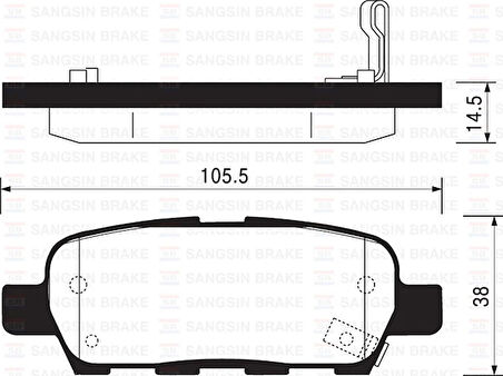 ARKA FREN BALATA NISSAN 10-TRAIL 2.0L QR20 T30 2001-2007 D4060JA00J 44060AM485 44060EG00J