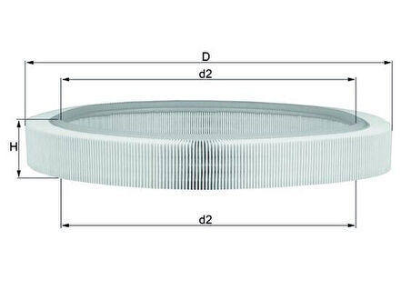HAVA FILTRESI MERCEDES M102 W201 W124 S124 C124 A0030943804
