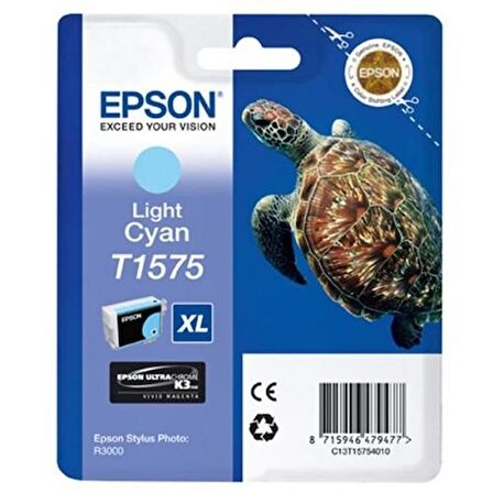 HPZR Epson T1575-C13T15754010 Orjinal Açık Mavi Kartuş