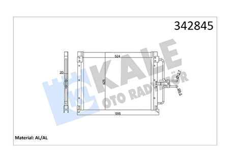 KLİMA KONDENSERİ LAGUNA 1-GRANDTOUR AL-AL 7701038395 7701038227